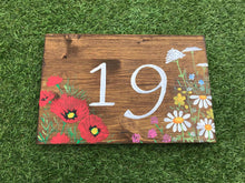 Load image into Gallery viewer, Wild Flowers House Name Sign