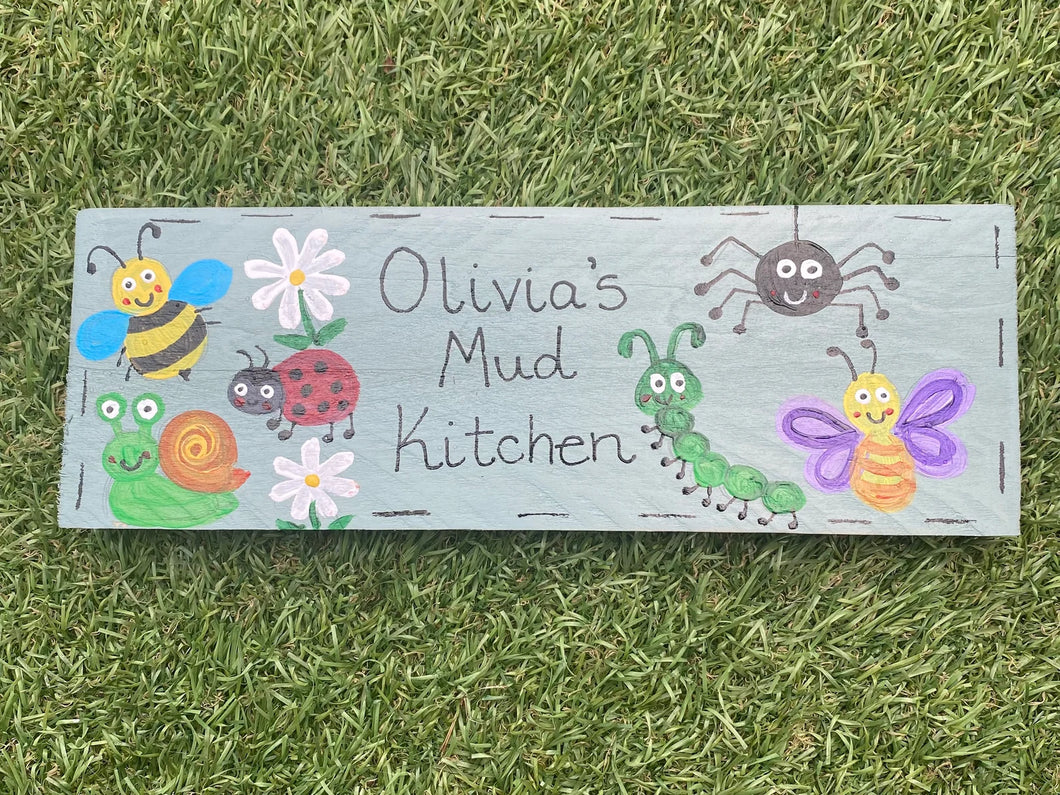 Insect Mud Kitchen Sign