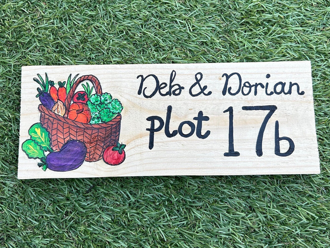 Vegetable Basket Sign