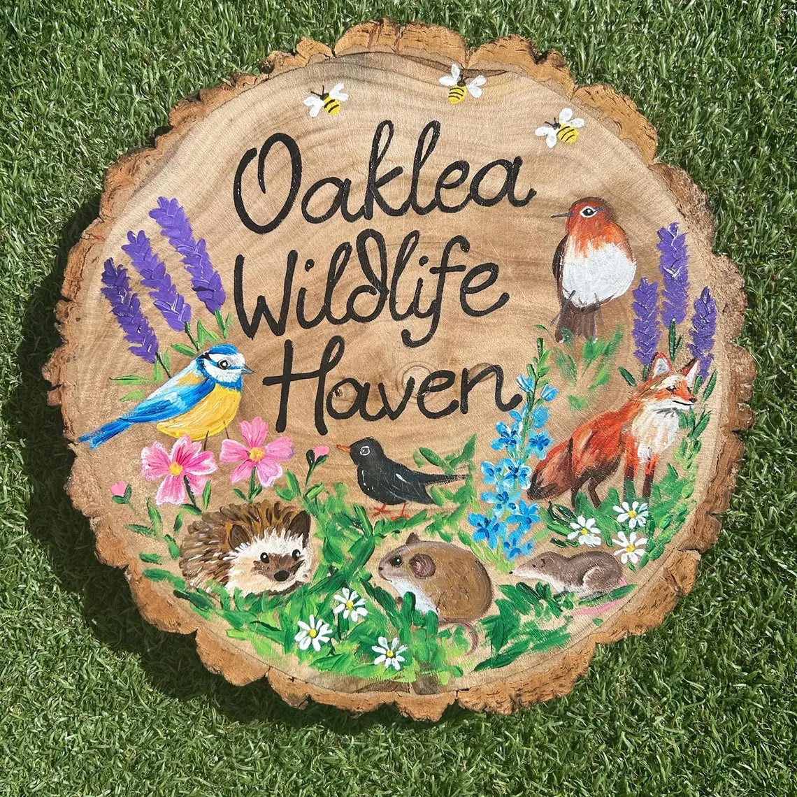 Wild Birds & Woodland Animals Wood Slice – Signs By Natalie