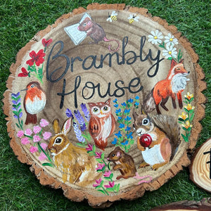 Woodland Animals Wood Slice