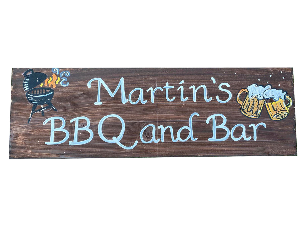 BBQ & Bar Sign – Signs By Natalie