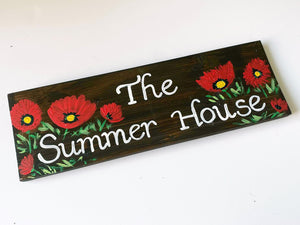 Poppy House Sign