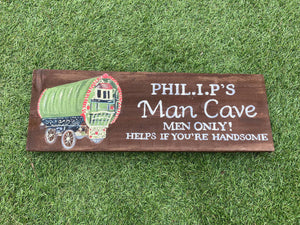 Gypsy Caravan House Name Sign