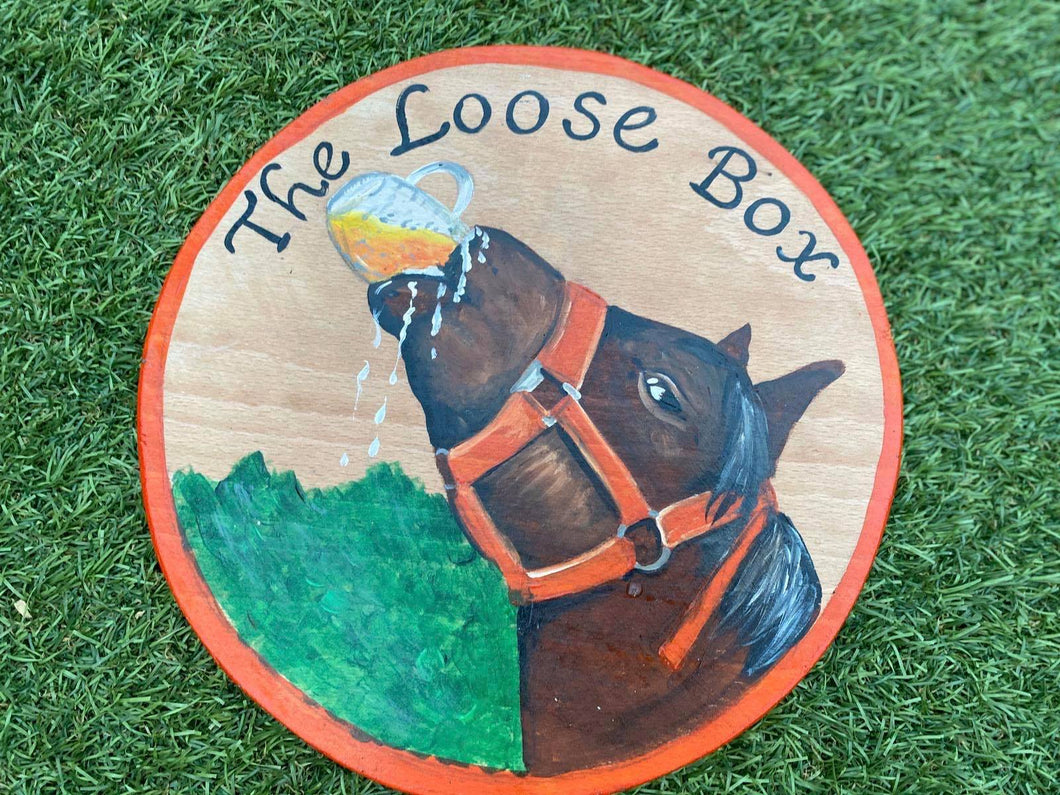 Round Pub Name Sign