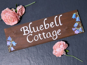 Bluebells House Name Sign