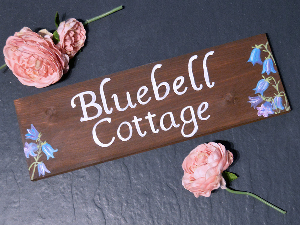 Bluebells House Name Sign