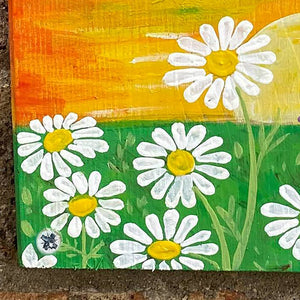 Sunset & Daisies House Sign