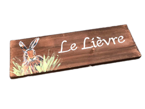 Hare House Name Sign