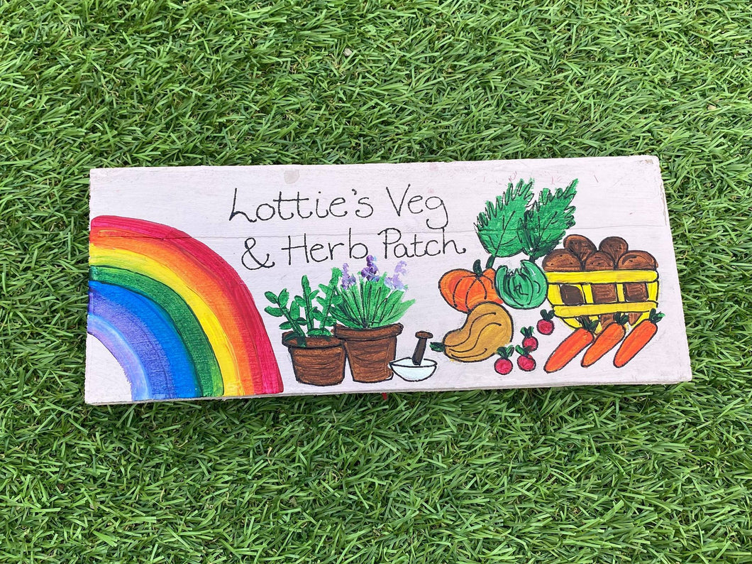Rainbow & Vegetable Sign