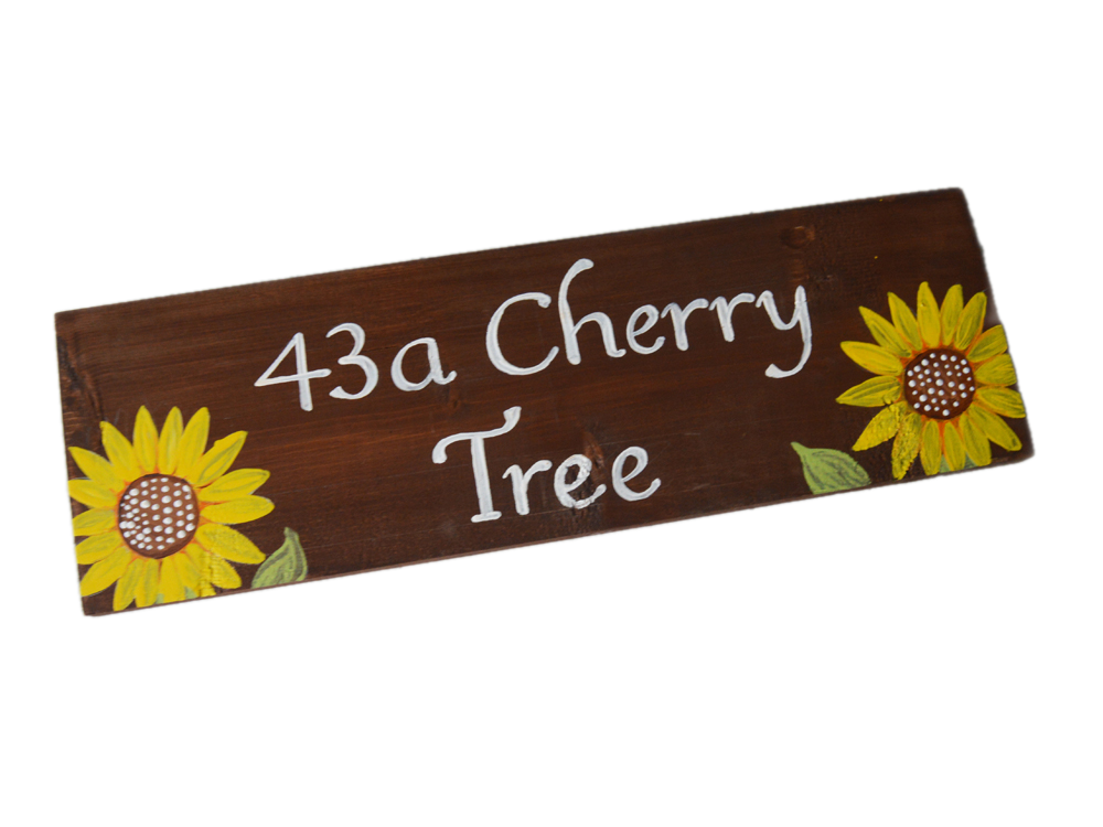 Sunflower House Name Sign